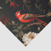 ヴィンテージクリスマスファンタジーフローラ鳥パターン 薄葉紙 (詳細)