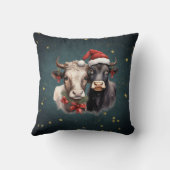 ヴィンテージクリスマスファームウシ クッション (裏面)