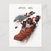 ヴィンテージクリスマスフェスティバルキャッツホリデイ ポストカード (正面)