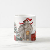 ヴィンテージクリスマスフェスティバルホリデーハウス コーヒーマグカップ (中央)