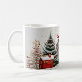 ヴィンテージクリスマスフェスティバルホリデーハウス コーヒーマグカップ (左)