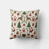 ヴィンテージクリスマスフェスティバル装飾用クッション クッション (裏面)