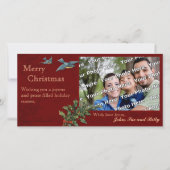 ヴィンテージクリスマスフォトカード シーズンカード (正面)