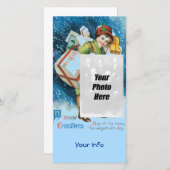 ヴィンテージクリスマスフォトカード シーズンカード (正面/裏面)