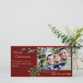 ヴィンテージクリスマスフォトカード シーズンカード (スタンド正面)