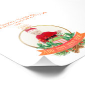 ヴィンテージクリスマスフォトボーブルカスタムテンプレート フォトプリント (角)