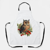 ヴィンテージクリスマスフクロウ エプロン (正面)