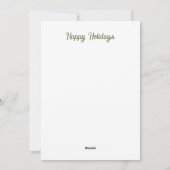 ヴィンテージクリスマスフクロウ シーズンカード (裏面)