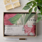 ヴィンテージクリスマスフラワーホリーエフェメラデクページ 薄葉紙 (ギフト)