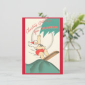 ヴィンテージクリスマスフロリダサンタ シーズンカード (スタンド正面)