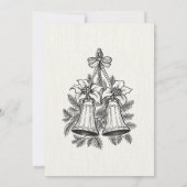 ヴィンテージクリスマスフローラベル 招待状 (裏面)