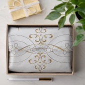 ヴィンテージクリスマスフローラリースエフェメラデクページ 薄葉紙 (ギフト)