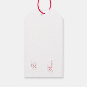 ヴィンテージクリスマスフローラ ギフトタグ (裏面)