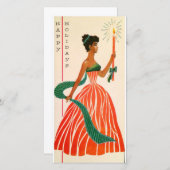 ヴィンテージクリスマスブラックレディ シーズンカード (正面/裏面)