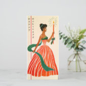 ヴィンテージクリスマスブラックレディ シーズンカード (スタンド正面)