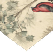 ヴィンテージクリスマスブルージェイ赤モッキンバード テーブルクロス (アングル)