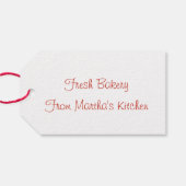 ヴィンテージクリスマスブレッドギフトラベル ギフトタグ (裏面横)