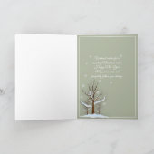 ヴィンテージクリスマスブロンドベビーバードラム カード (内部)