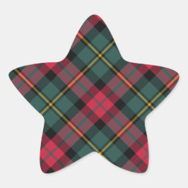 ヴィンテージクリスマスプレイド 星シール