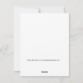 ヴィンテージクリスマスプレゼットルアビューサンタとレディース シーズンカード (裏面)