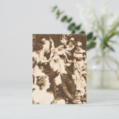 ヴィンテージクリスマスプレゼットルアビューサンタとレディース シーズンカード (スタンド正面)