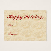 ヴィンテージクリスマスプレゼントラベル (裏面)