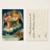 ヴィンテージクリスマスプレゼントラベル (正面&裏面)