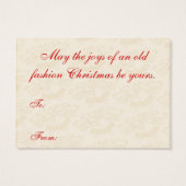 ヴィンテージクリスマスプレゼントラベル (裏面)