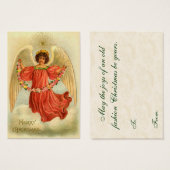 ヴィンテージクリスマスプレゼントラベル (正面&裏面)