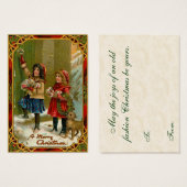 ヴィンテージクリスマスプレゼントラベル (正面&裏面)