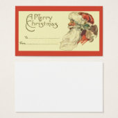 ヴィンテージクリスマスプレゼントラベル (正面&裏面)