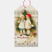 ヴィンテージクリスマスプレゼントラベル ギフトタグ (正面)