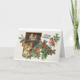 ヴィンテージクリスマスプレゼント シーズンカード