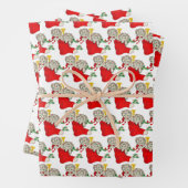 ヴィンテージクリスマスプレゼント ラッピングペーパーシート (インサイチュ)