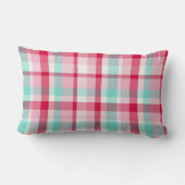 ヴィンテージクリスマスプレッドピンクとグリーン ランバークッション (裏面)