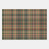 ヴィンテージクリスマスプレッドレッドとグリーン ラッピングペーパーシート (正面3)