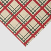 ヴィンテージクリスマスプレドタータンチェックデザイン 薄葉紙 (詳細)