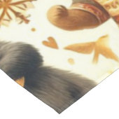 ヴィンテージクリスマスベア テーブルクロス (アングル)