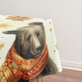 ヴィンテージクリスマスベア テーブルクロス (インサイチュ)