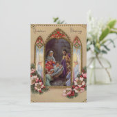 ヴィンテージクリスマスベイビーイエス シーズンカード (スタンド正面)