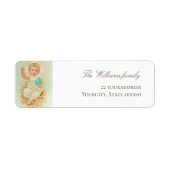 ヴィンテージクリスマスベビーイエス ラベル (正面)