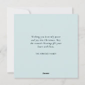 ヴィンテージクリスマスベビーエンジェルパステル シーズンカード (裏面)