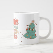 ヴィンテージクリスマスベビージョッキの外は寒い ジャンボコーヒーマグカップ (右)