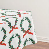 ヴィンテージクリスマスベリーリースホリデイ テーブルクロス (インサイチュ)