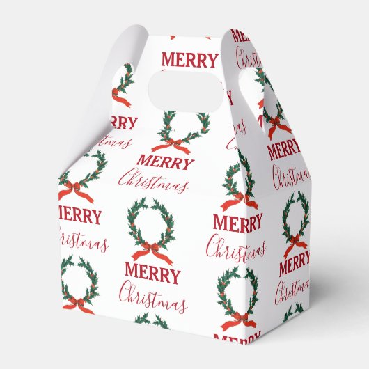 ヴィンテージクリスマスベリーリースホリデイ フェイバーボックス (正面サイド)