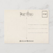 ヴィンテージクリスマスベルとホリー シーズンポストカード (裏面)