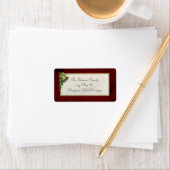 ヴィンテージクリスマスベルとホリー ラベル (インサイチュ)