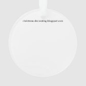 ヴィンテージクリスマスベルとホリ凍っていー オーナメント (裏面)