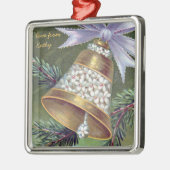 ヴィンテージクリスマスベルオーナメント メタルオーナメント (左)