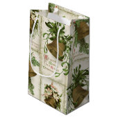 ヴィンテージクリスマスベルコラージュ抱き枕 スモールペーパーバッグ (裏面アングル)